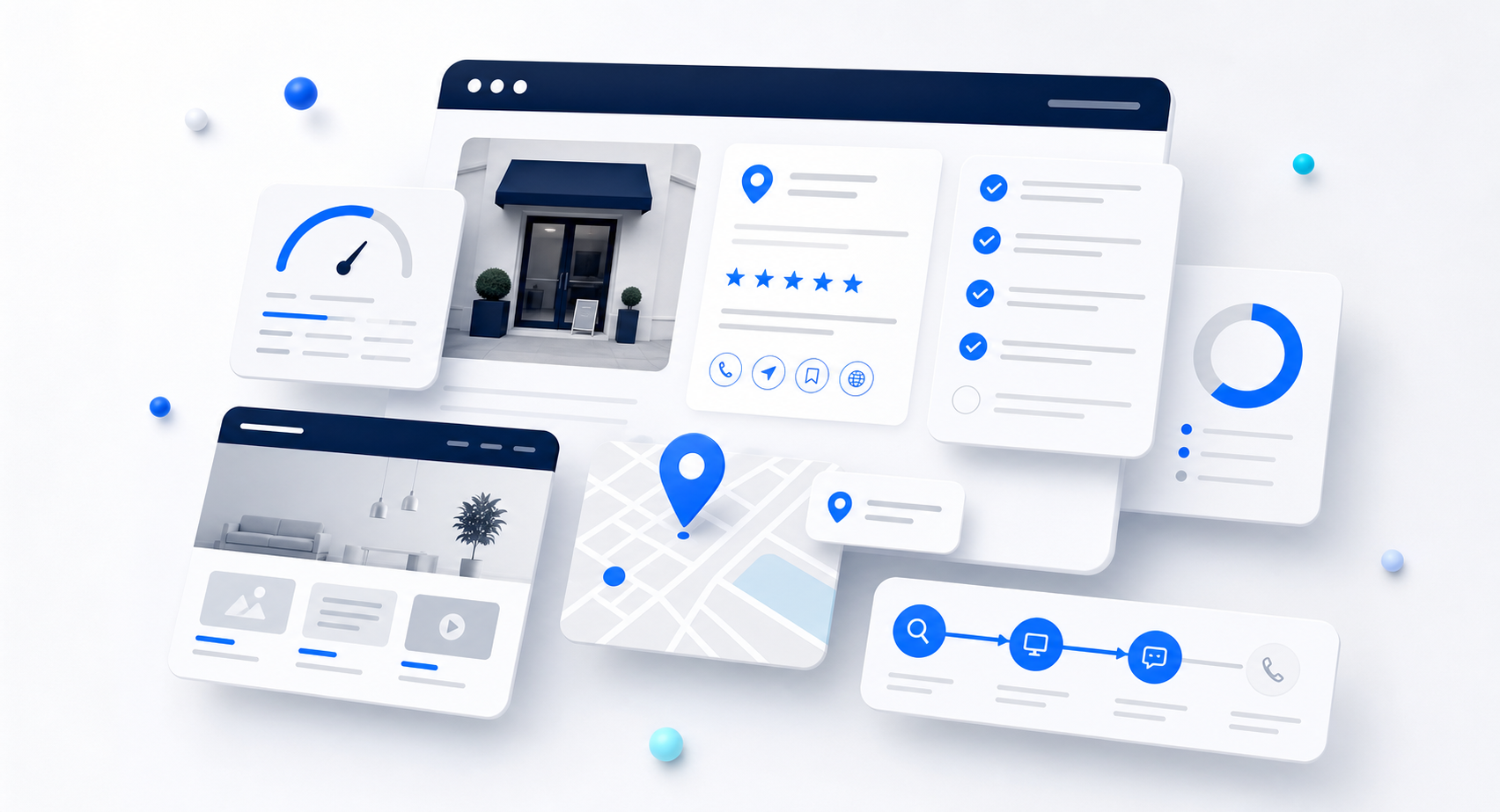 Vizual online analize lokalnog biznisa kroz web, Google profil i kontakt informacije